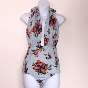 COCOSHIP Swim Tangerine Halter Swimwear